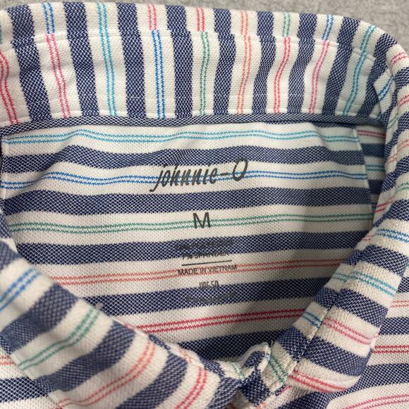 Johnnie O Shirt Mens M Striped Golf Polo Los Angeles Country Club LACC US Open - Picture 6 of 6